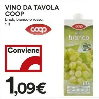 Coop Coop Vino Da Tavola offerta