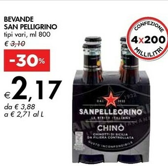 Bennet San Pelligricno Bevande offerta