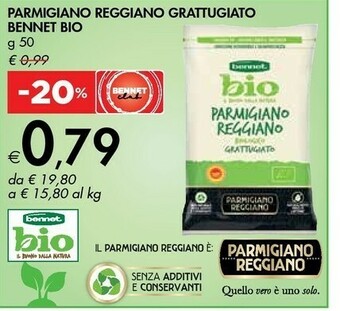Bennet Parmigiano Reggiano Grattugiato Bio offerta