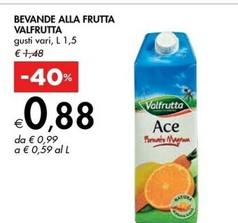 Bennet Valfrutta Bevanda Alla Frutta offerta