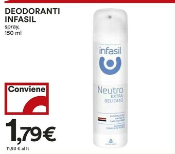Coop Infasil Deodoranti Spray offerta
