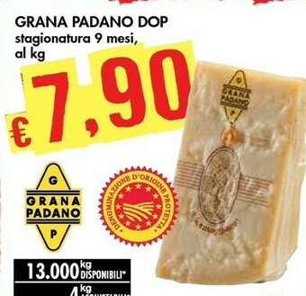 Bennet Grana Padano Dop offerta