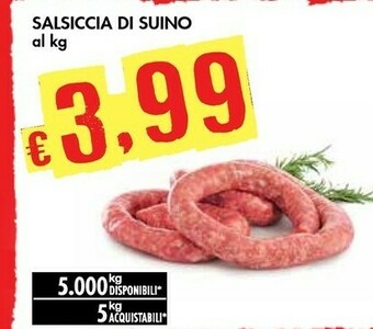 Bennet Salsiccia Di Suino offerta