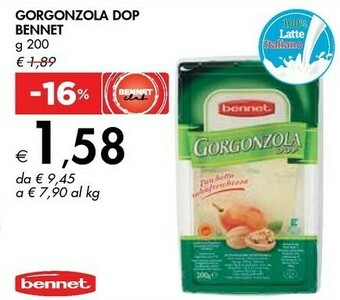 Bennet Gorgonzola Dop offerta
