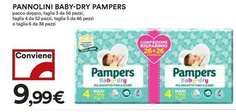 Coop Pampers Baby Dry offerta