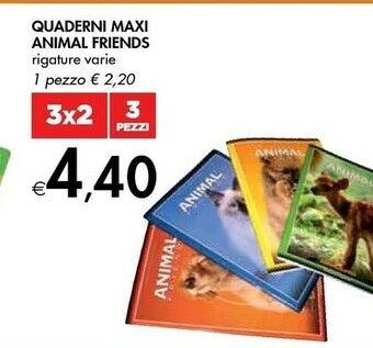 Bennet Quaderni Maxi Animal Friends offerta