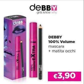 Acqua & Sapone DEBBY 100% Volume mascara matita occhi offerta