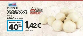 Coop Coop Funghi Champignon Origine offerta