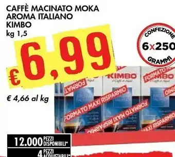 Bennet Kimbo Caffè Aroma Italiano Gusto Deciso offerta