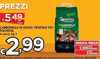Bennet Fochista Carbonella Di Legna Vegetale offerta