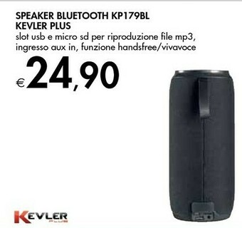 Kevler Plus Speaker Bluetooth Kp179bl