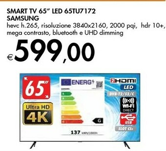 Bennet Samsung Tv Led 65tu7172 offerta