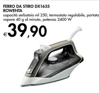 Bennet Rowenta Effective + DX1635 Ferro A Vapore Acciaio Inossidabile 2400 W Marrone offerta