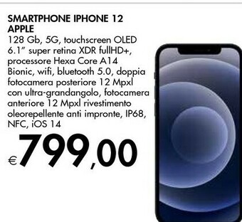 Bennet Apple IPhone 12 15,5 Cm (6.1") Doppia SIM IOS 14 5G 128 GB Blu offerta