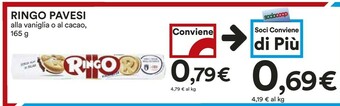 Coop Pavesi Ringo Vaniglia 165 G(ml) offerta