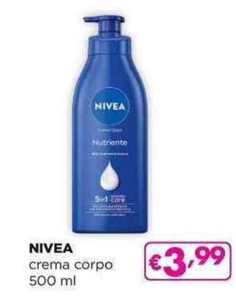 Acqua & Sapone NIVEA crema corpo 500 ml offerta