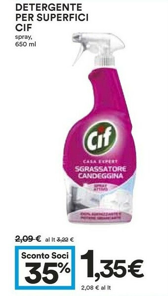 Coop Cif Detergente Per Superfici offerta