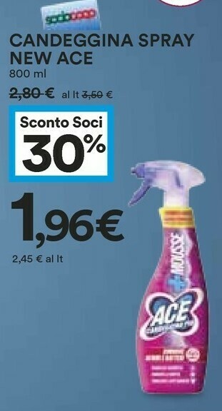 Coop Ace Candeggina Spray New offerta