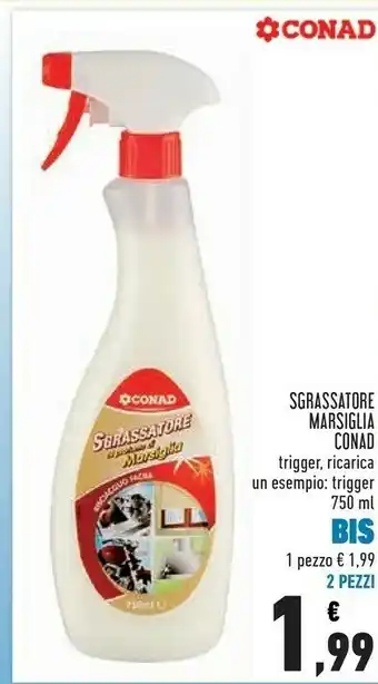 Conad Conad Sgrassatore Marsiglia Trigger / Ricarica offerta