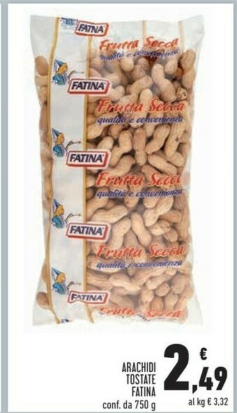 Conad Fatina Arachidi Tostate offerta
