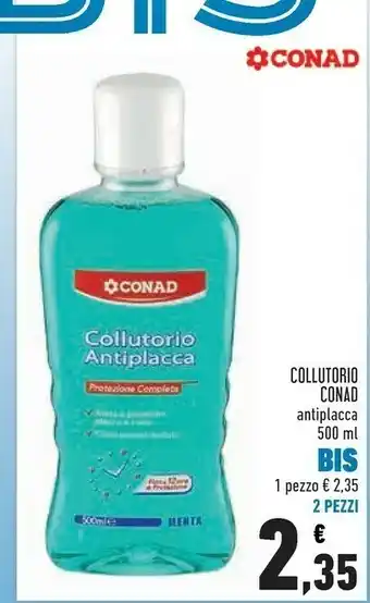 Conad Conad Collutorio Antiplca 500ml offerta