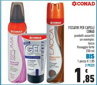 Conad Conad Lacca Fissaggio Forte 250ml offerta