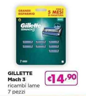 Acqua & Sapone GILLETTE Mach 3 ricambi lame 7 pezzi offerta