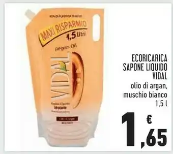 Conad Vidal Sapone Liquido Ecoricarica offerta