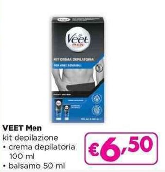 Acqua & Sapone VEET Men kit depilazione crema depilatoria 100 ml offerta