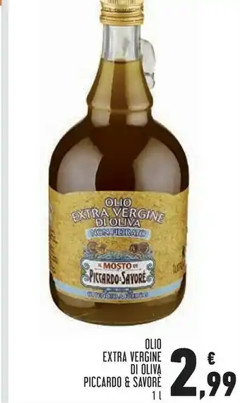 Conad Piccardo & Savorè - Olio Extra Vergine Di Oliva Oro Di Savorè 1000 G(ml) offerta