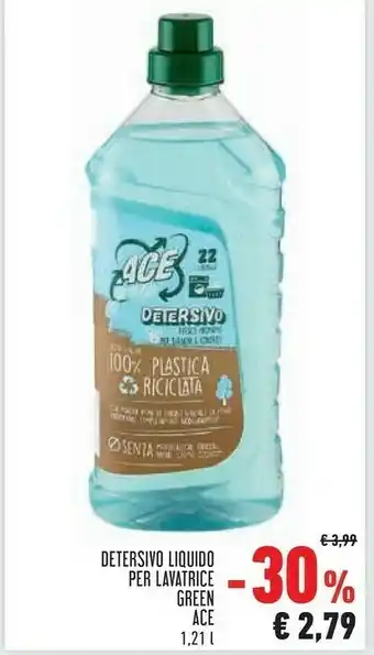 Conad Ace Detersivo Liquido Per Lavatrice Green offerta