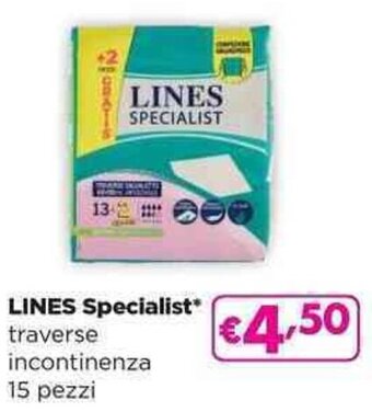 Acqua & Sapone LINES Specialist traverse incontinenza 15 pezzi offerta