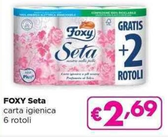 Acqua & Sapone Foxy Seta carta igienica 6 rotoli offerta