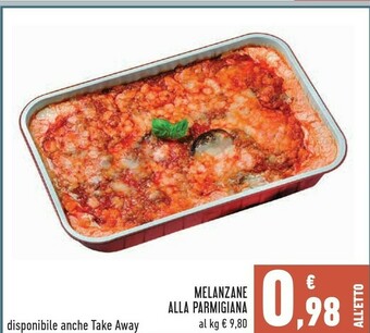 Conad Melanzane Alla Parmigiana offerta