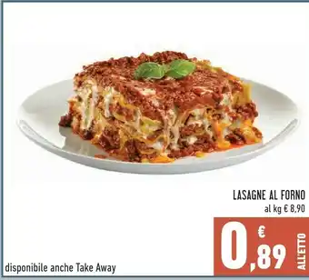 Conad Lasagne Al Forno offerta