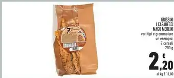 Conad Mago merlini Casarecci 7 Cereali 200 G(ml) offerta
