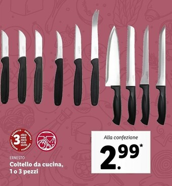 Lidl Ernesto Coltello Da Cucina offerta