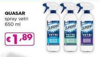 Acqua & Sapone QUASAR spray vetri 650 ml offerta