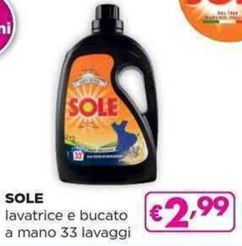 Acqua & Sapone SOLE lavatrice e bucato a mano 33 lavaggi offerta