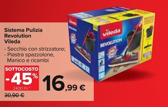 Carrefour Sistema Pulizia Revolution Vileda offerta