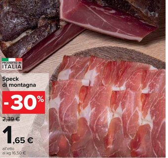Carrefour Speck di montagna offerta