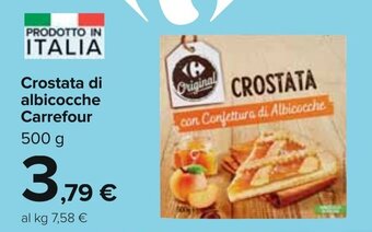 Carrefour Crostata di albicocche Carrefour 500 g offerta
