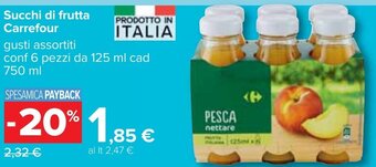 Carrefour Succhi di frutta Carrefour 750 ml offerta
