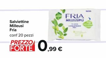 Carrefour Salviettine Milleusi Fria conf 20 pezzi offerta