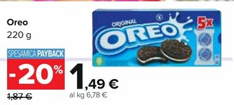 Carrefour Oreo 220 g offerta