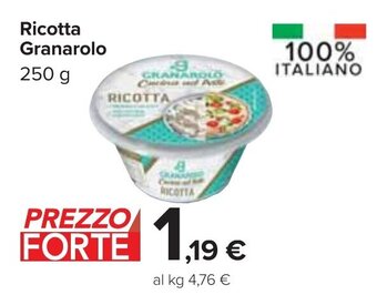 Carrefour Ricotta Granarolo 250 g offerta