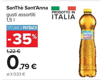 Carrefour SanThè Sant'Anna gusti assortiti 1,5 l offerta