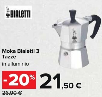 Carrefour BIALETTI Moka Bialetti 3 Tazze offerta