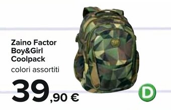 Carrefour Zaino Factor Boy&Girl Coolpack offerta