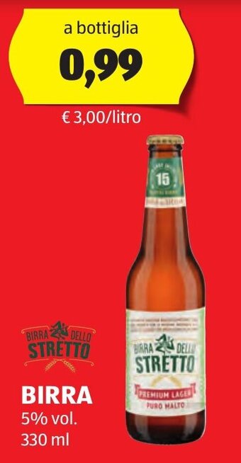 BIRRA DELLO STRETTO BIRRA 330 ml